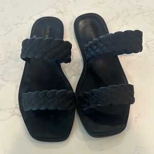 Steve Madden Black Braided Sandals